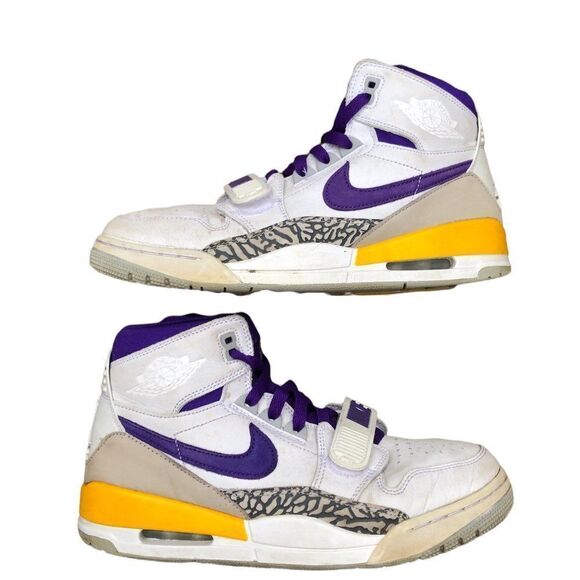 RARE 2018 Nike Air Jordan 1 Legacy 312 Lakers Size 9 - Picture 9 of 16